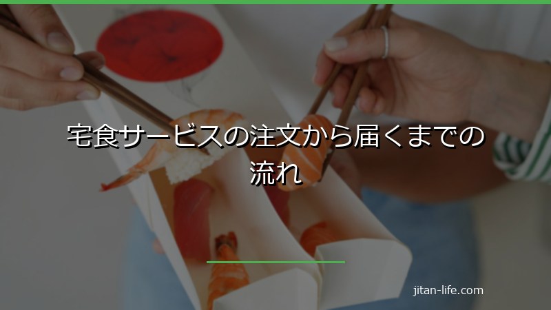 宅食サービスの注文手順